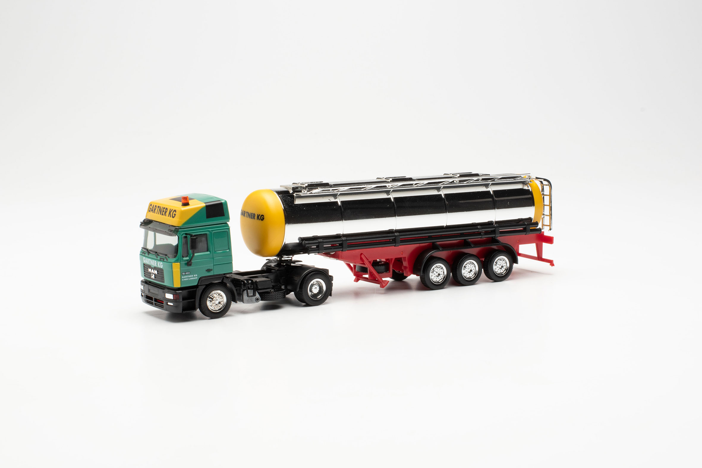 MAN F 2000 Evo chromium plated tank semitrailer "Gartner KG" (Austria)