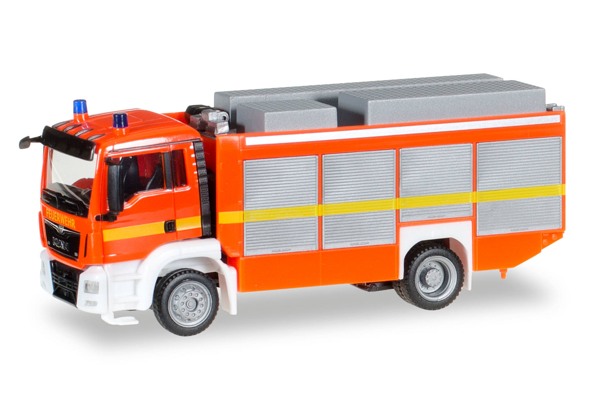 MAN TGS M Euro 6 rescue vehicle, luminous red "fire department"