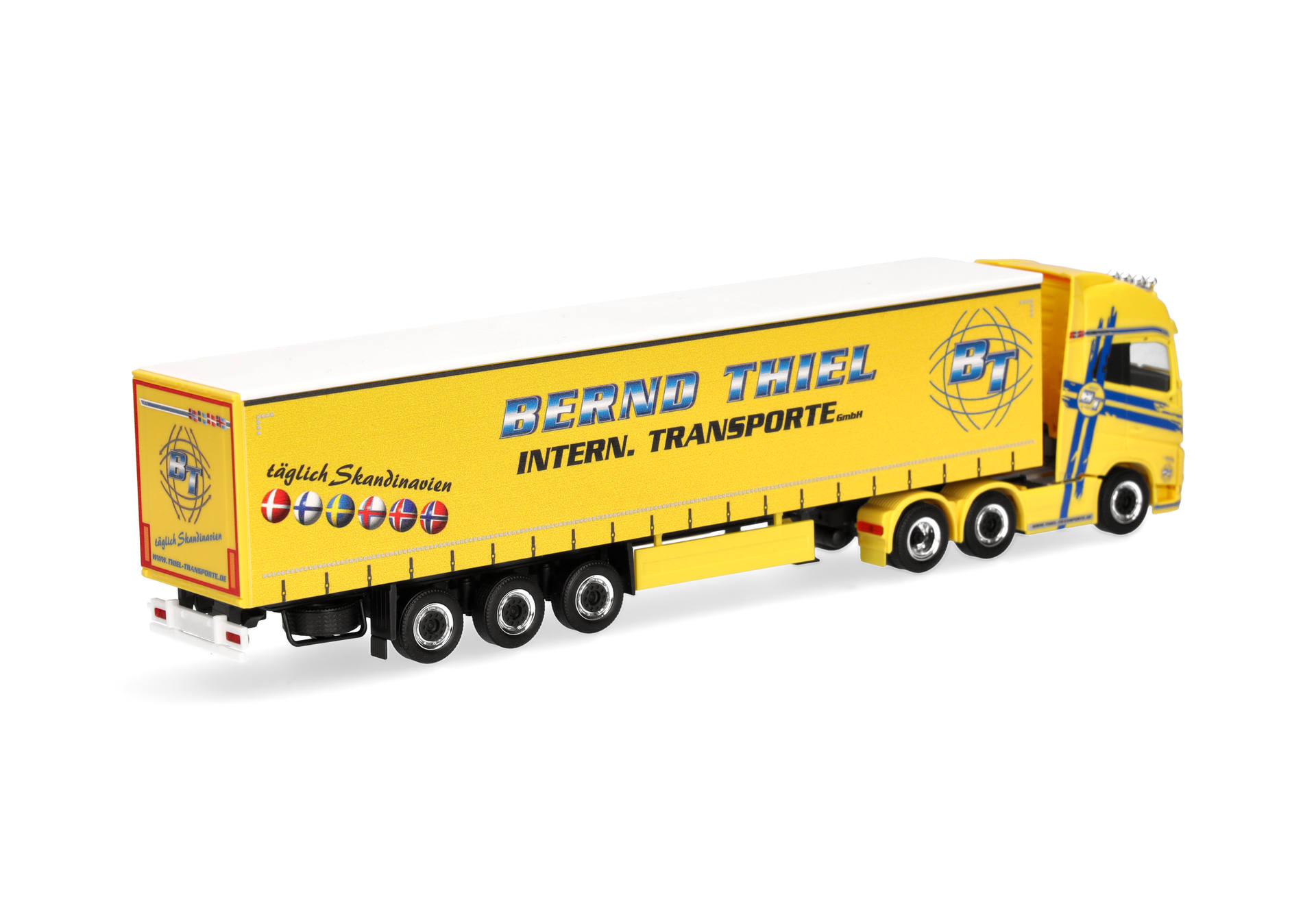 Volvo FH GL XL 2020 6x2 Gardinenplanen-Sattelzug "Bernd Thiel Transporte"