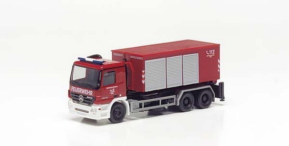 Mercedes-Benz Actros L '02 Verlader vehicle with exchange container-AB Environmental protection