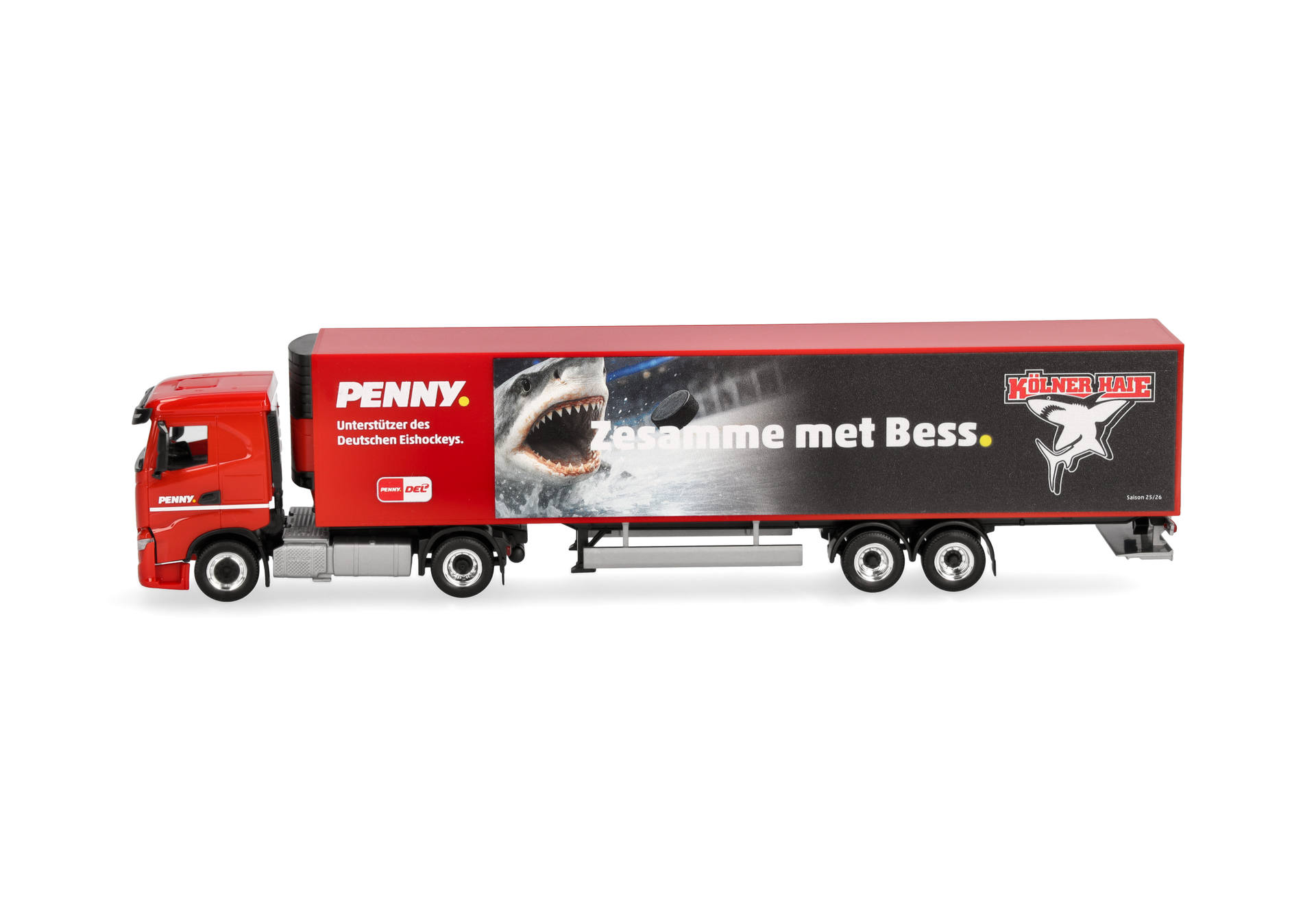 truck,  trailer, red, advertisement, toy model