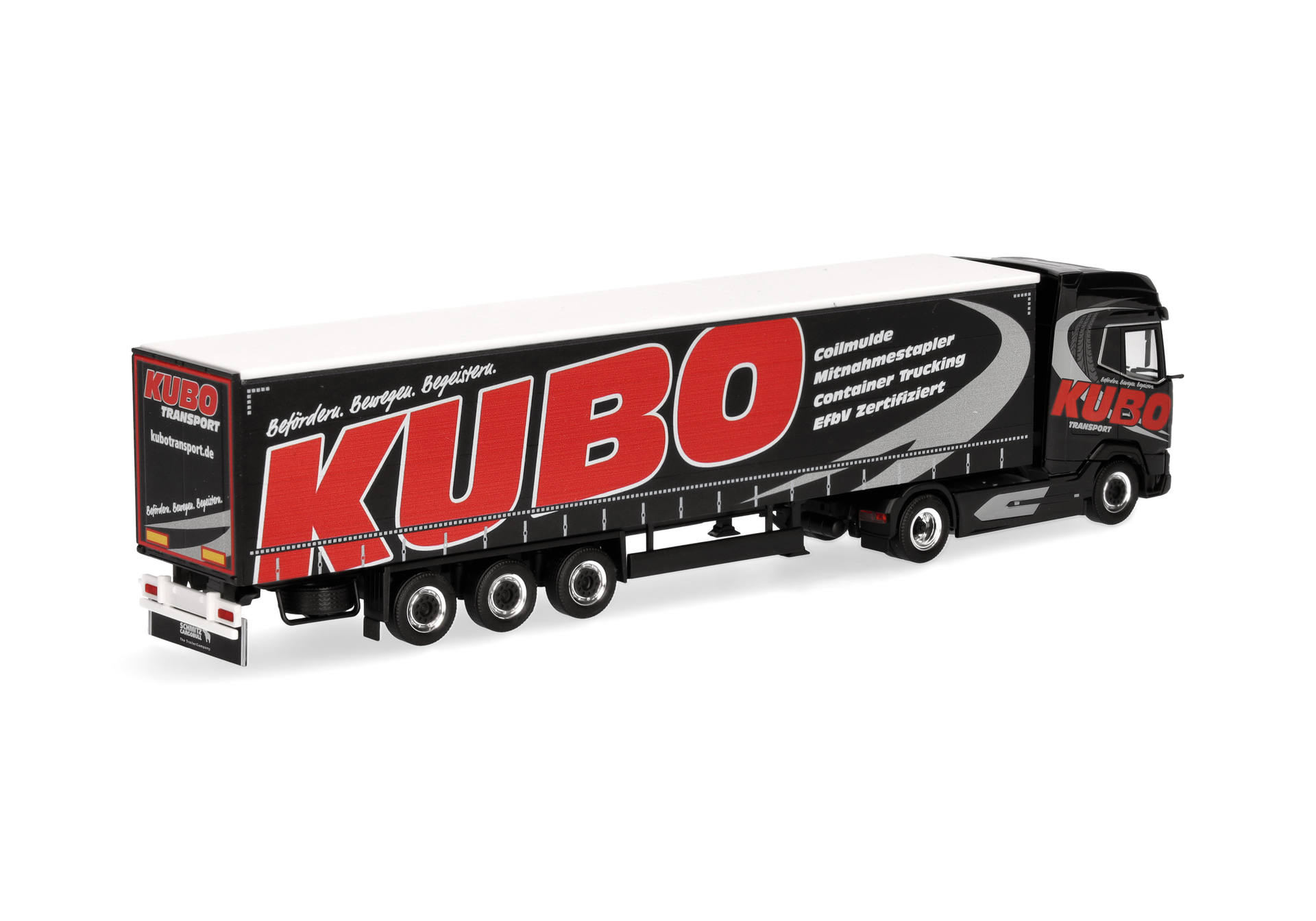 DAF XG+ Gardinenplanen-Sattelzug "KUBO"