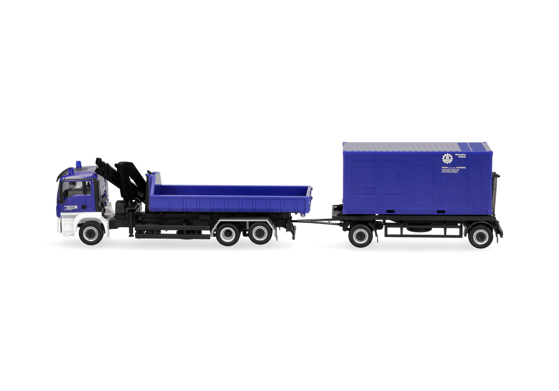 modular-truck, dump-truck, flatbed, blue, truck-trailer