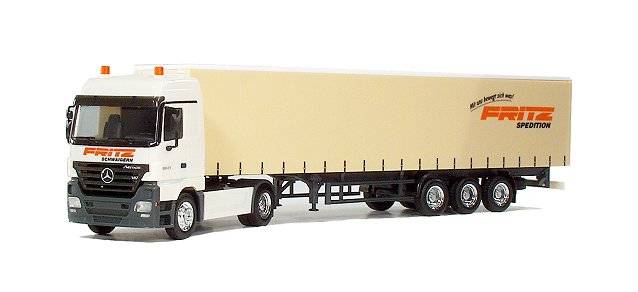 Mercedes-Benz Actros LH '02 curtain canvas semitrailer "Spedition Fritz"