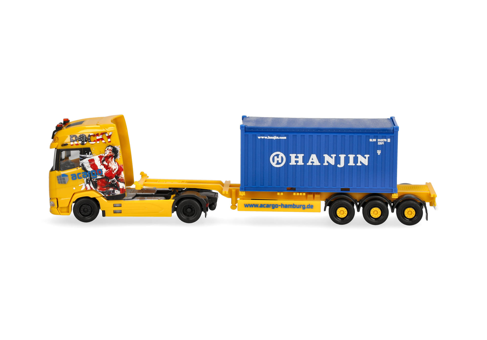 Lkw, Sattelzugmaschine, Gelb, Trailer, Blau