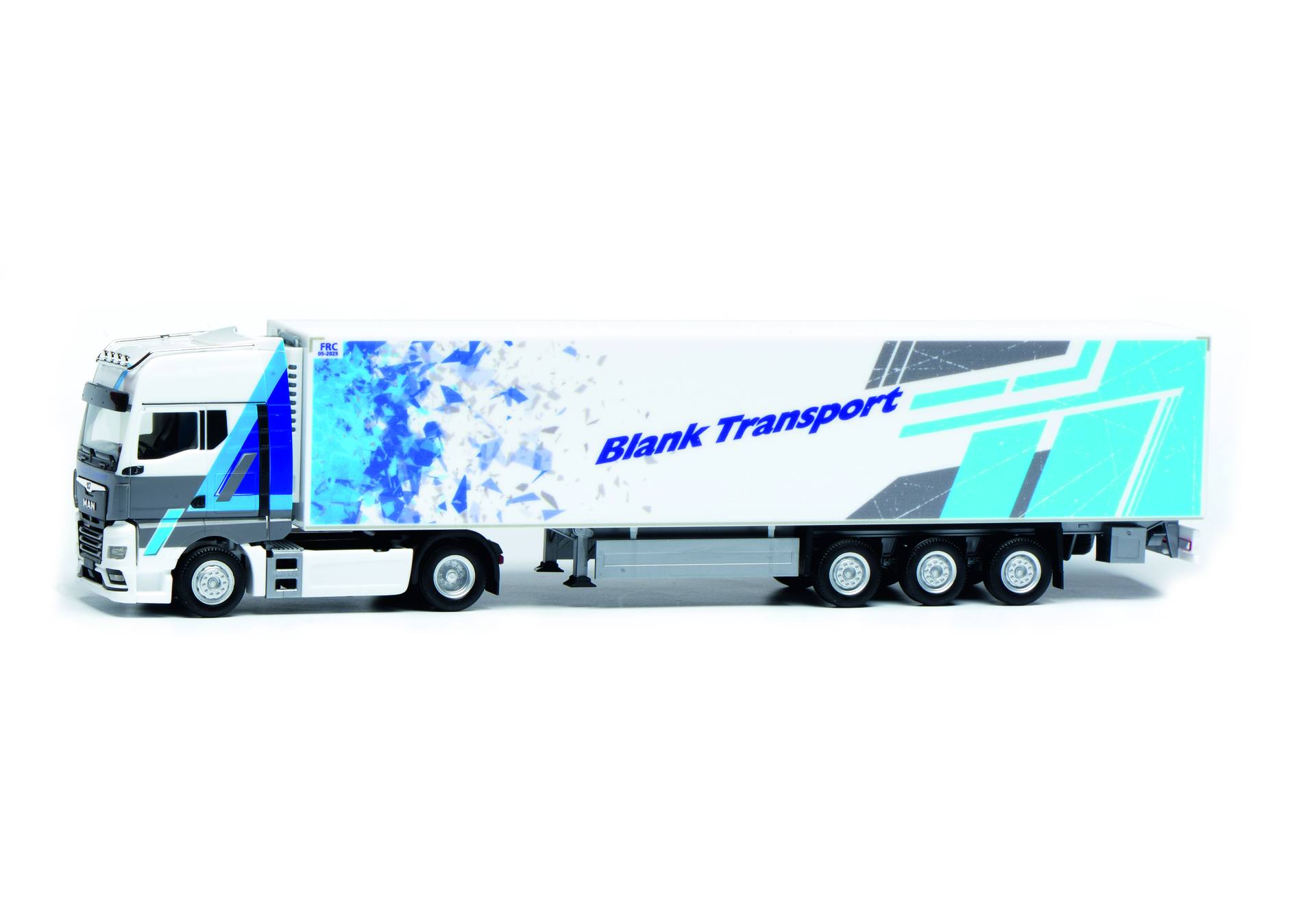 MAN TGX refrigerated box semitrailer truck "Blank"