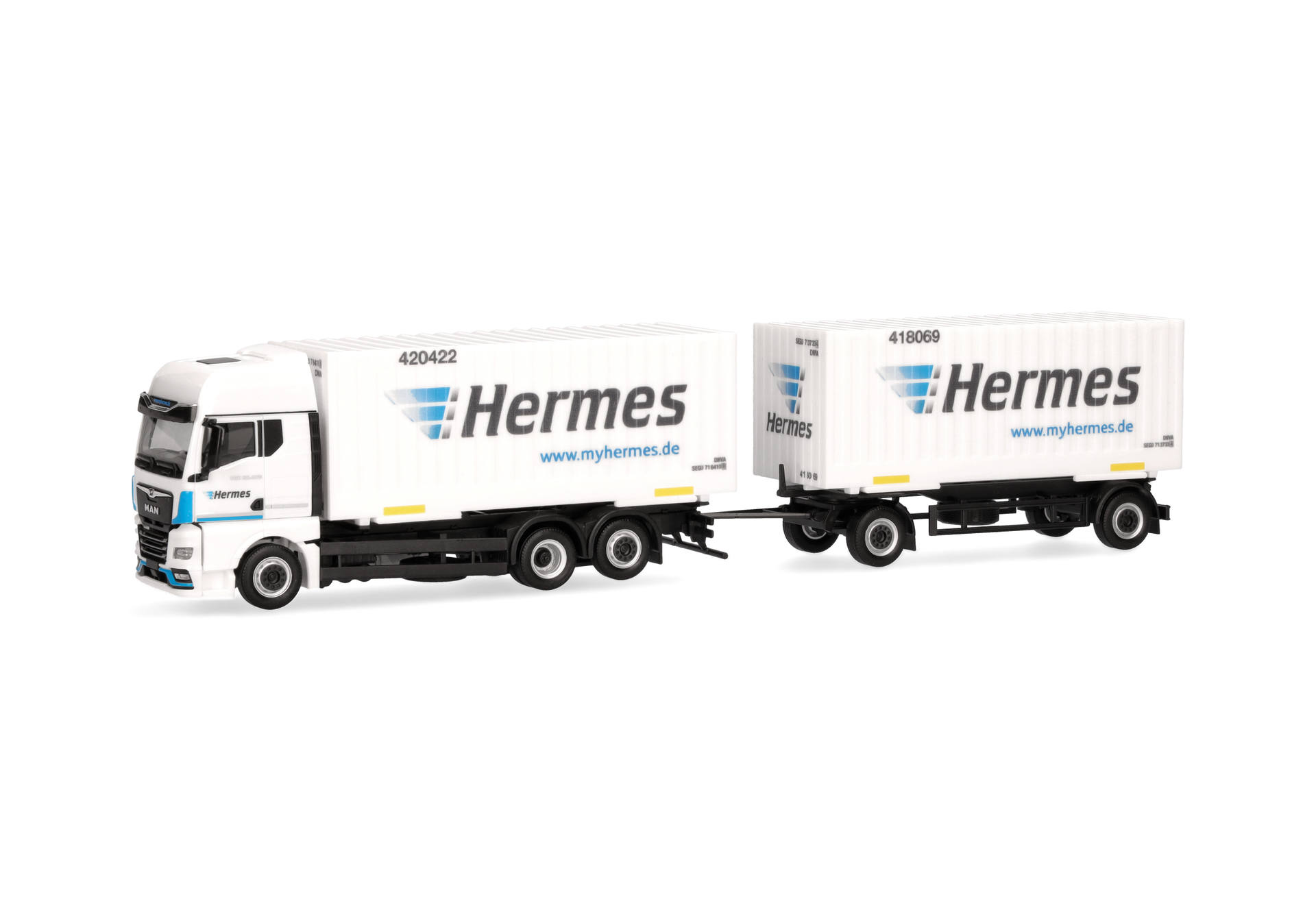 MAN TGX GX Wechselkoffer-Hängerzug "Hermes"