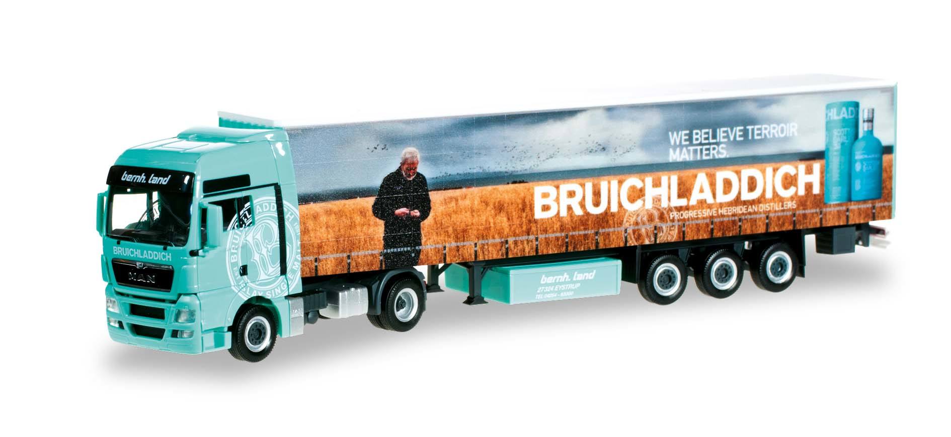 MAN TGX XXL Gardinenplanen-Sattelzug "Bruichladdich - Spedition Land"