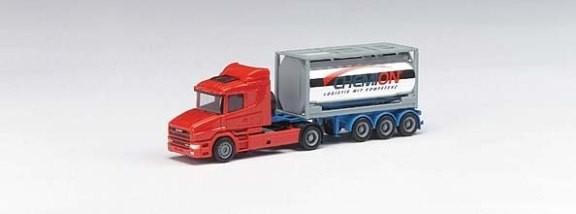 Scania Hauber '96 HL Tankcontainer-Sattelzug 2a/3a
