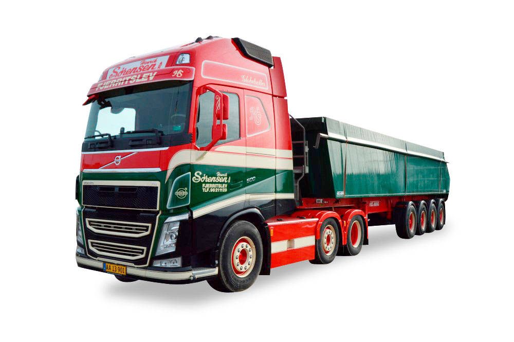 Volvo FH GL 6x2 dump semitrailer "Henrik Sorensen"