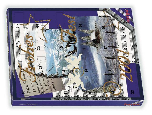 Advent calendar 2001 filled with 24 car models