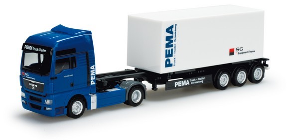 Man TGX XXL container saddle train