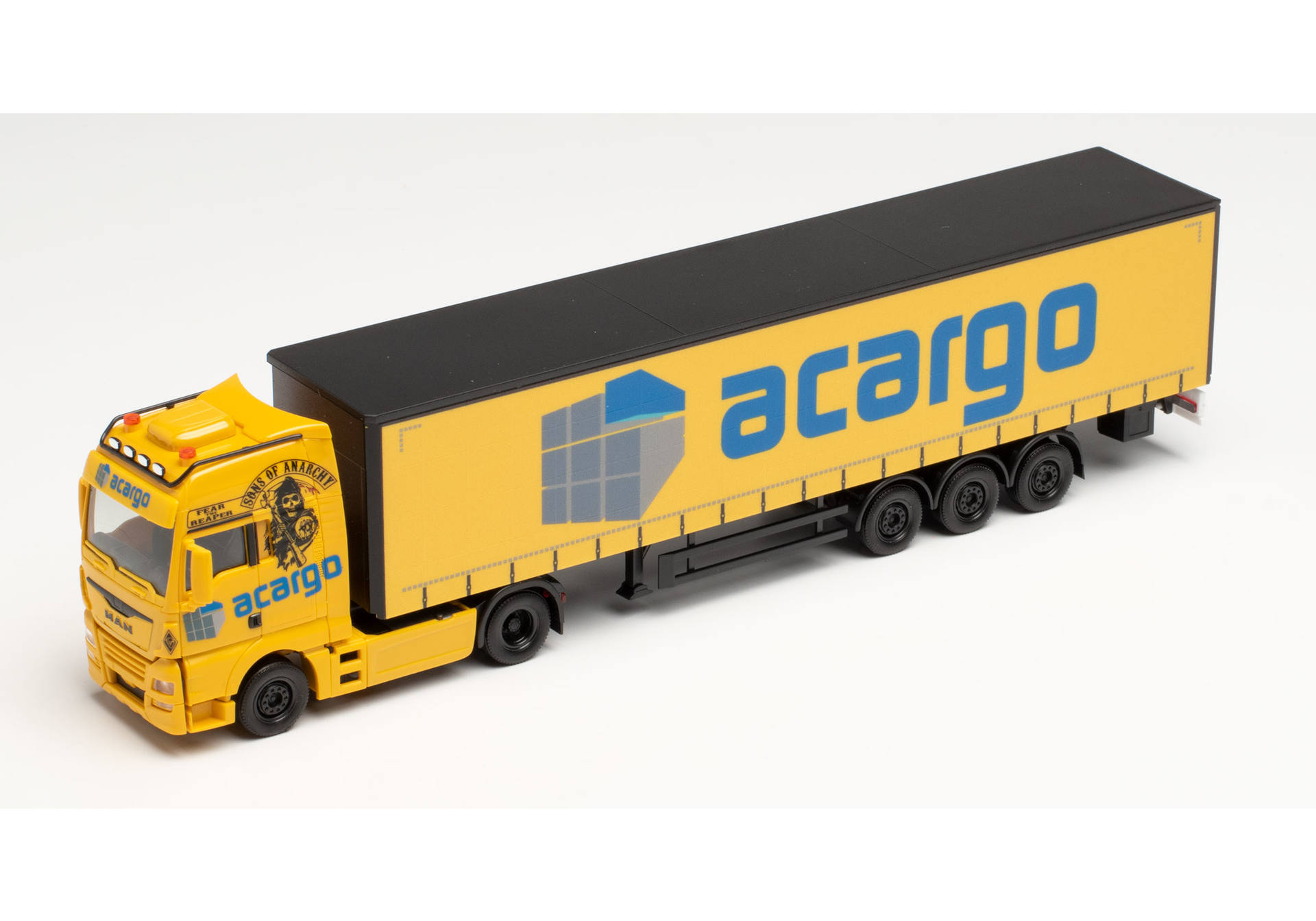 MAN TGX XXL Gardinenplanen-Sattelzug „Acargo / Sons of Anarchy“