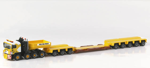 MAN E2000 lowboy semitrailer "Keller-Hess" (CH)