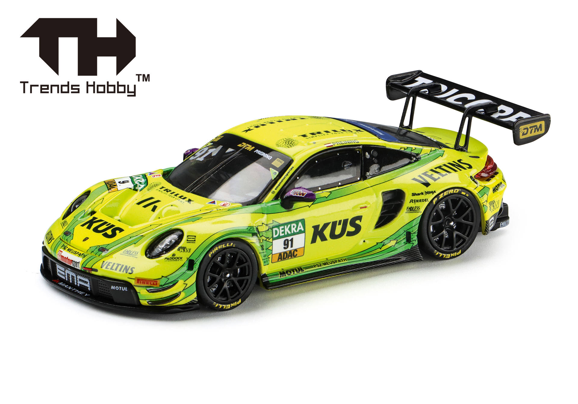 slot car, RC car, diecast, race car, yellow-green livery
