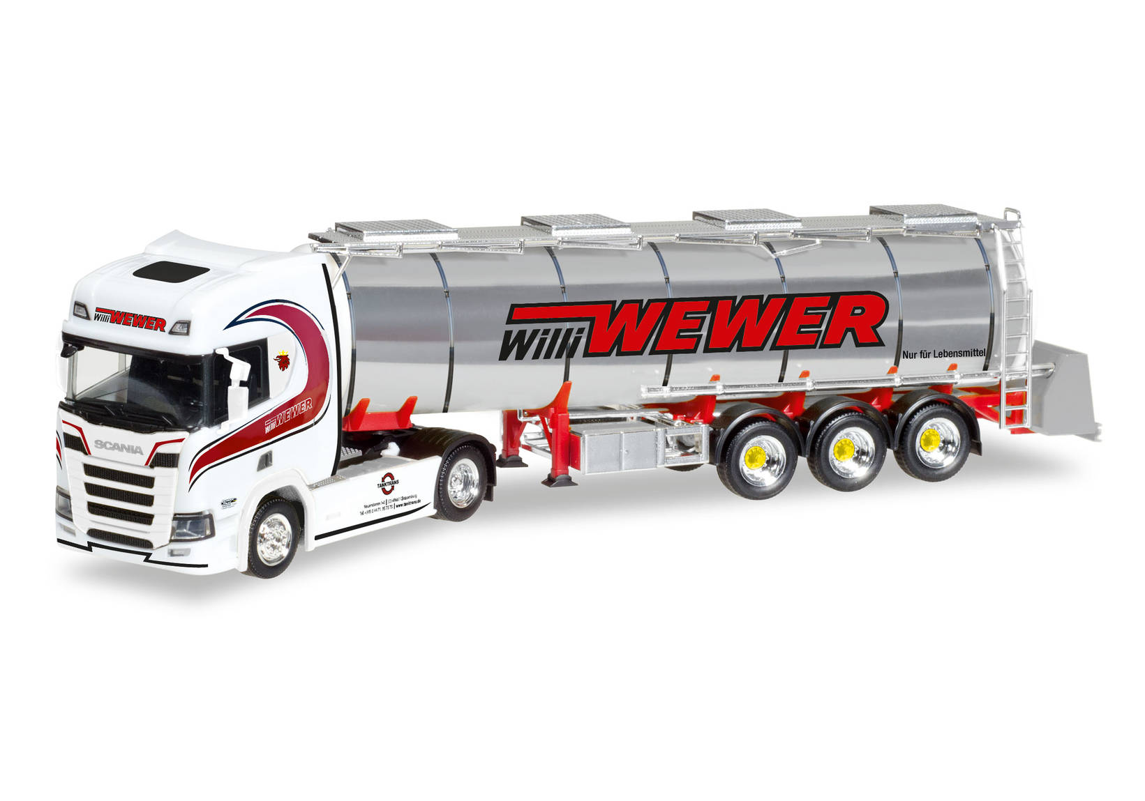 Scania CR HD chrome tank semitrailer "Willi Wewer"