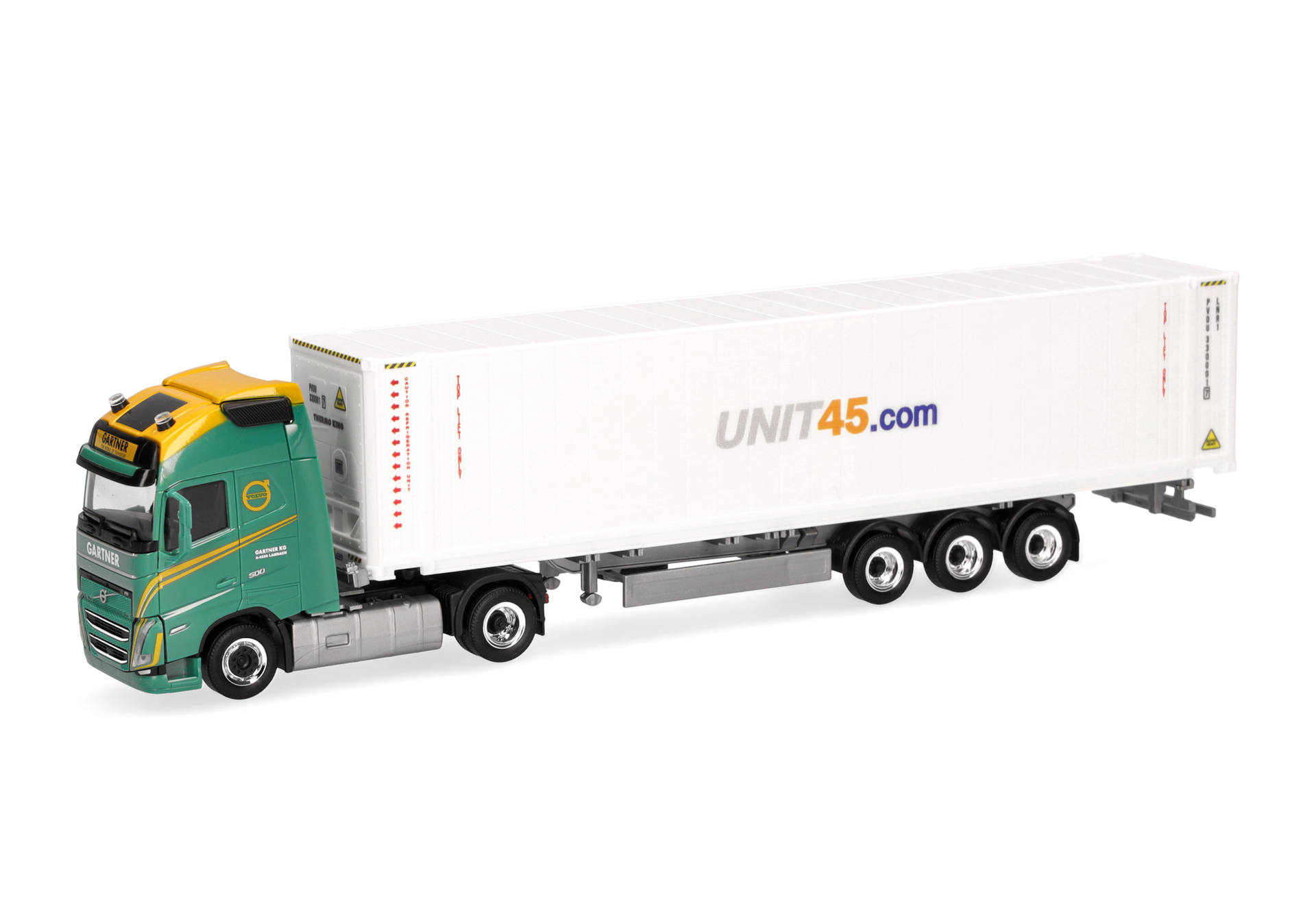 Volvo FH GL XL 2020 45ft reefer container semitrailer "Gartner KG/Unit45" (Austria)