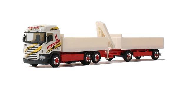 Scania HL Baustoff-Hängerzug mit Ladekran "menath"
