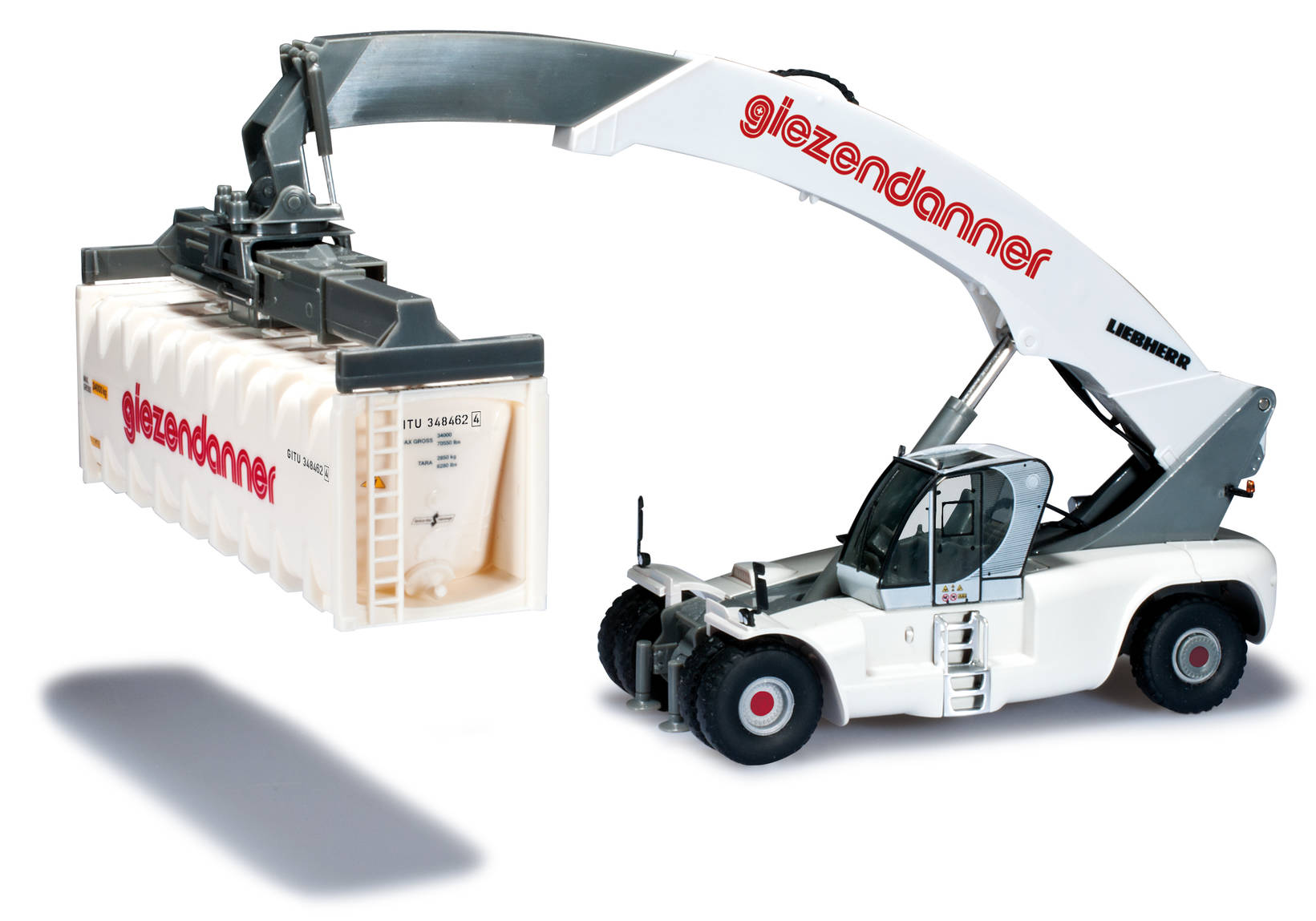 LIEBHERR Reachstacker LRS 645 mit 2 Containern "Giezendanner" (CH)