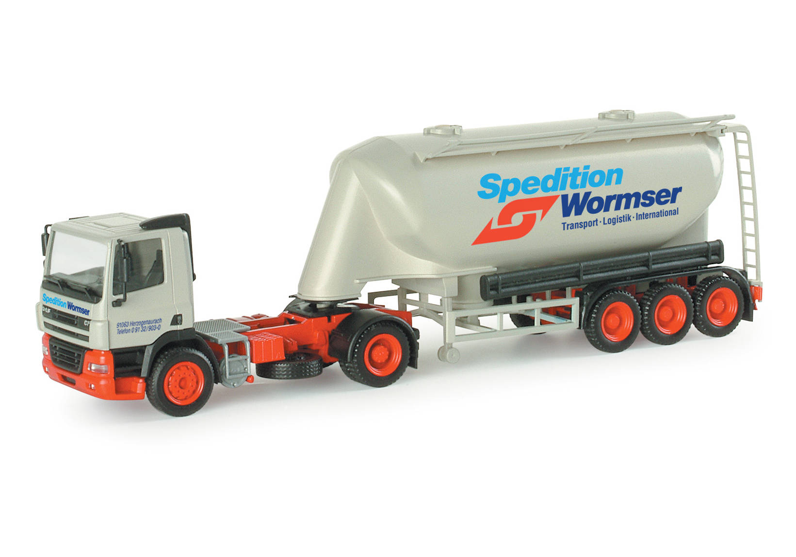 DAF CF silo semitrailer "Wormser"