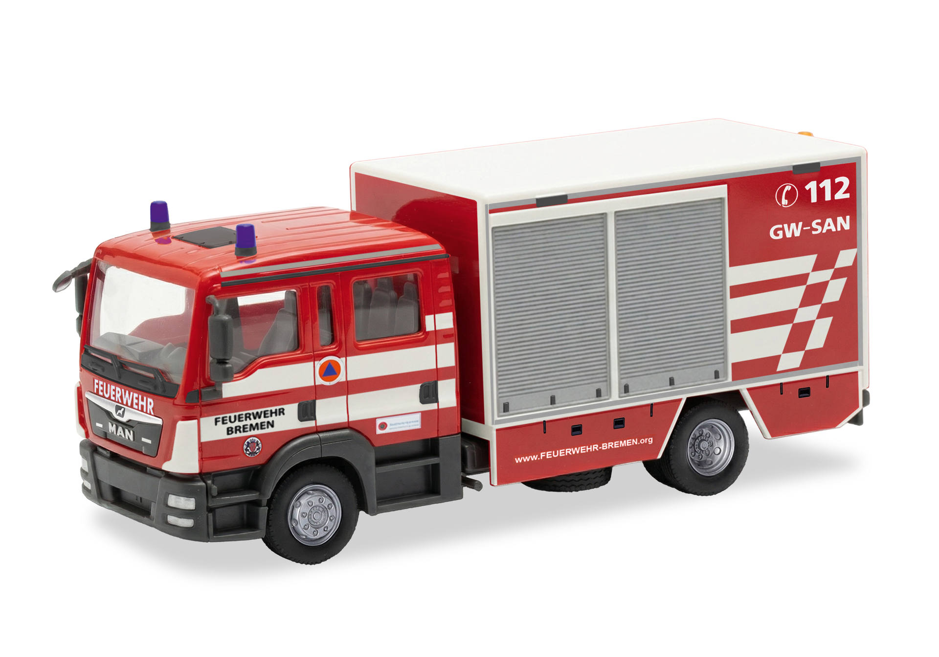 MAN TGL Euro6 GW-SAN medical equipement cart "Bremen Fire Department"