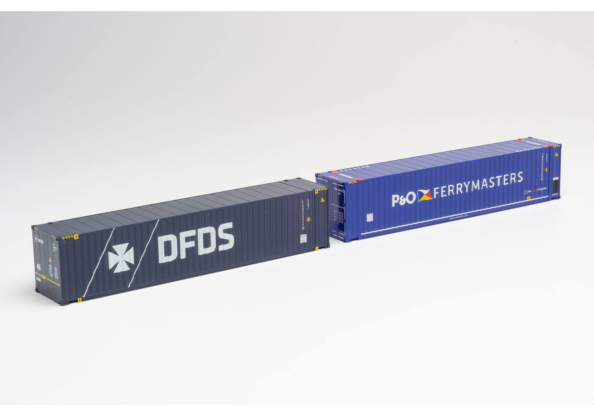Accessories Container-Set 2x 45 ft. High Cube Container, "P&O Ferrymaster / DFDS"