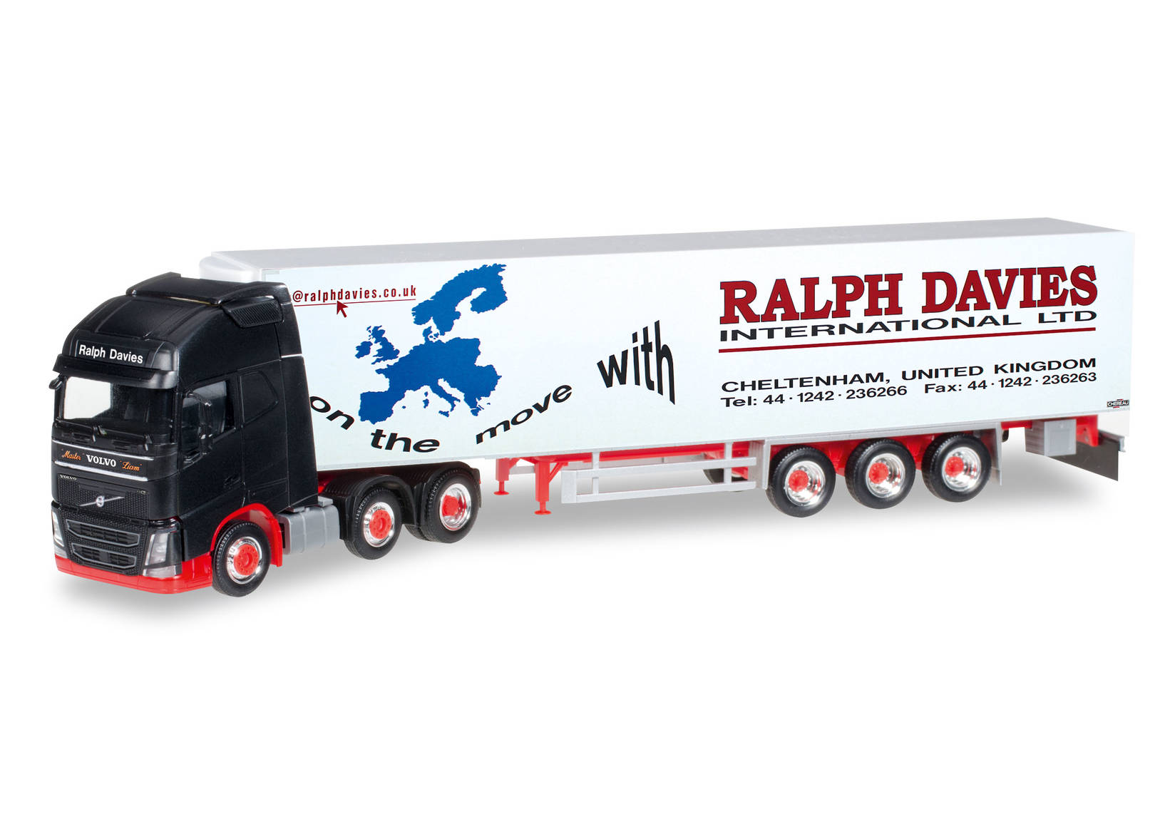 Volvo FH GL XL refrigerated box semitrailer "Ralph Davies" (GB)