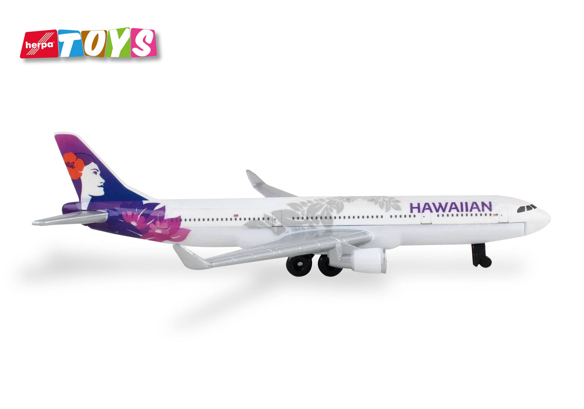 Herpa Toys: Hawaiian Airlines Airbus A330 Aviation Toy