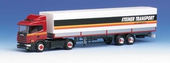 Scania 124 hl platform plane saddle train 2a/2a