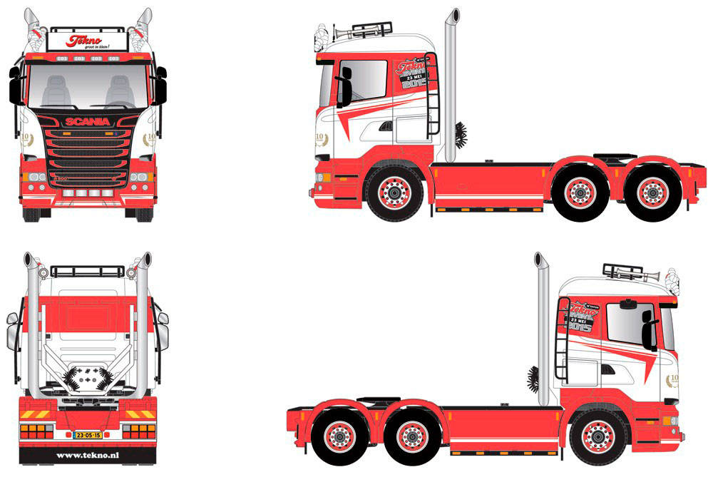 Scania R lowliner rigid tractor "Tekno Event 2015"