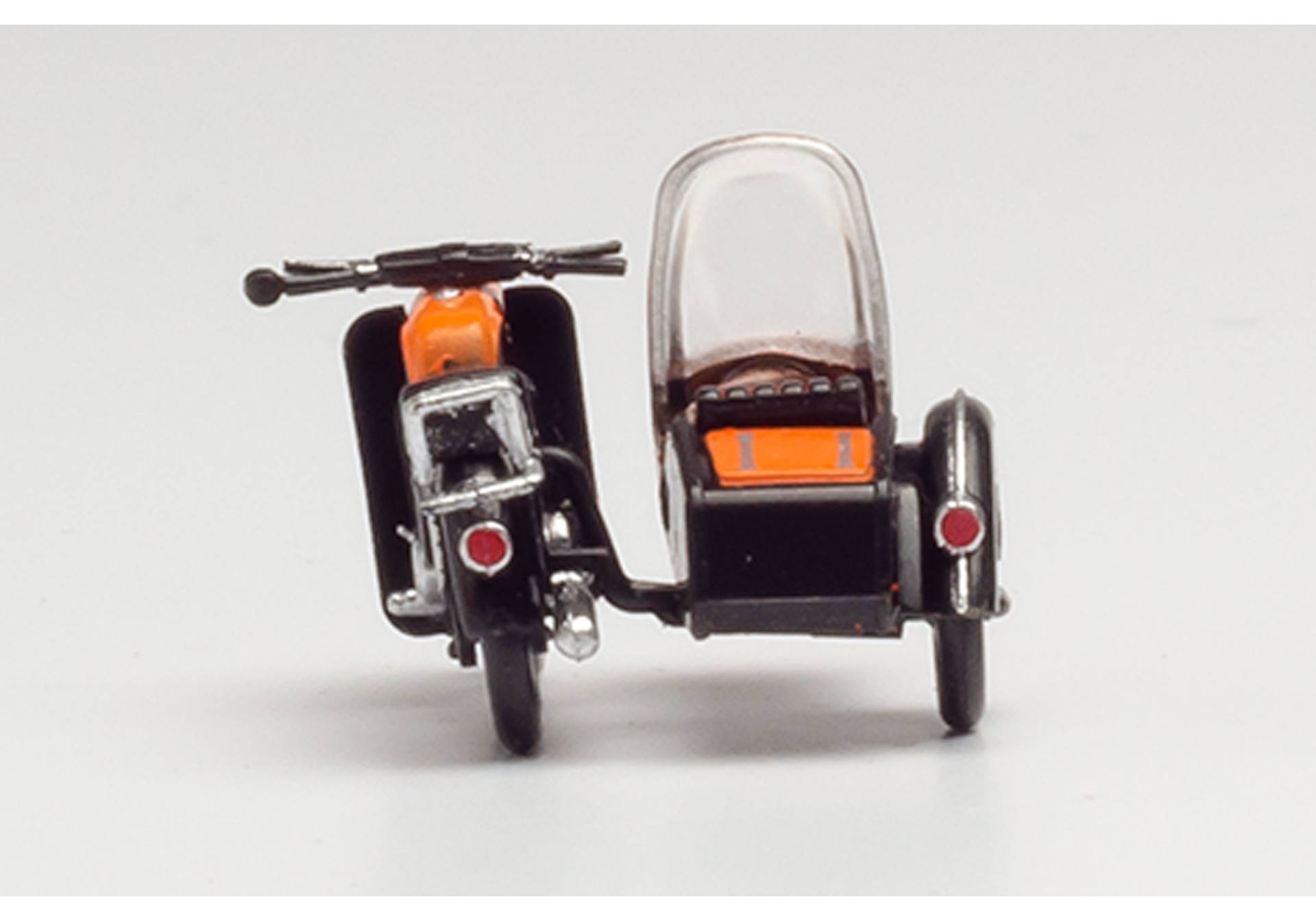 MZ 250 mit Beiwagen, orange