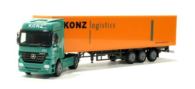 Mercedes-Benz Actros LH Euro box semitrailer "Konz"