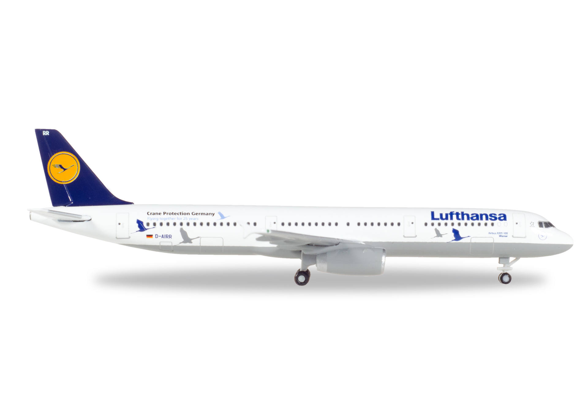 Lufthansa Airbus A321 "25 Jahre Kranichschutz" - D-AIRR "Wismar"