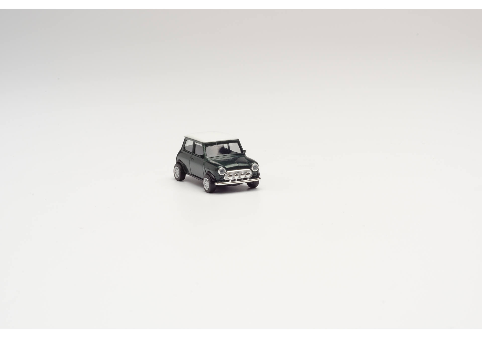 Mini Cooper with additional headlights