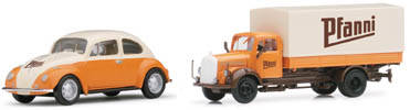 Mercedes-Benz/VW VW Käfer/Mercedes-Benz L311 Pritschen/Planen-Truck 2a