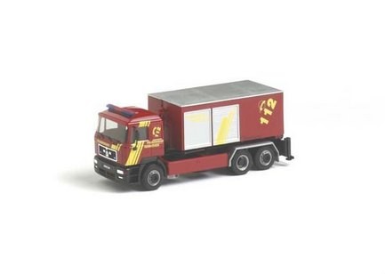 MAN F2000 changing loading vehicle with exchange container-AB tunnel rescue