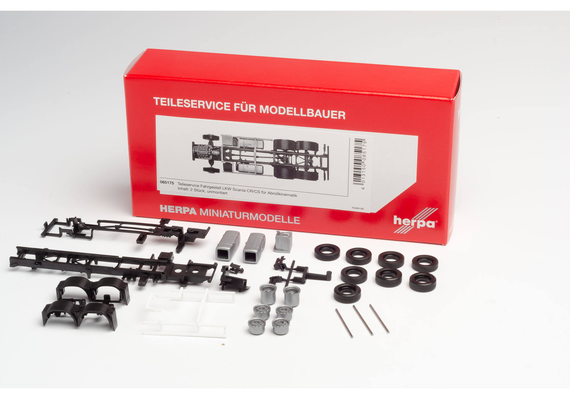 service chassis Scania CR/CS truck for roll-off kinematics