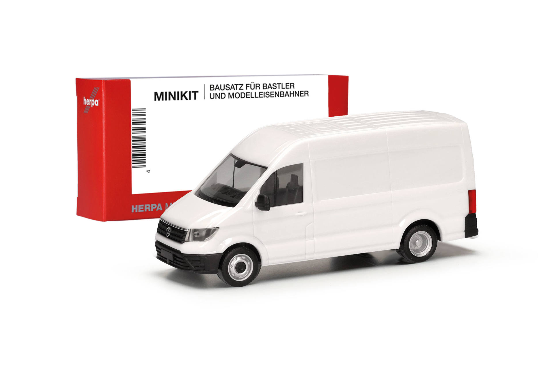 Herpa MiniKit: Volkswagen (VW) Crafter box high roof with twin drive, white