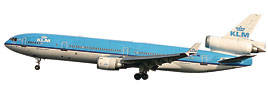 KLM Boeing McDonnell Douglas MD-11. This item comes / came in Wooster branded packaging.