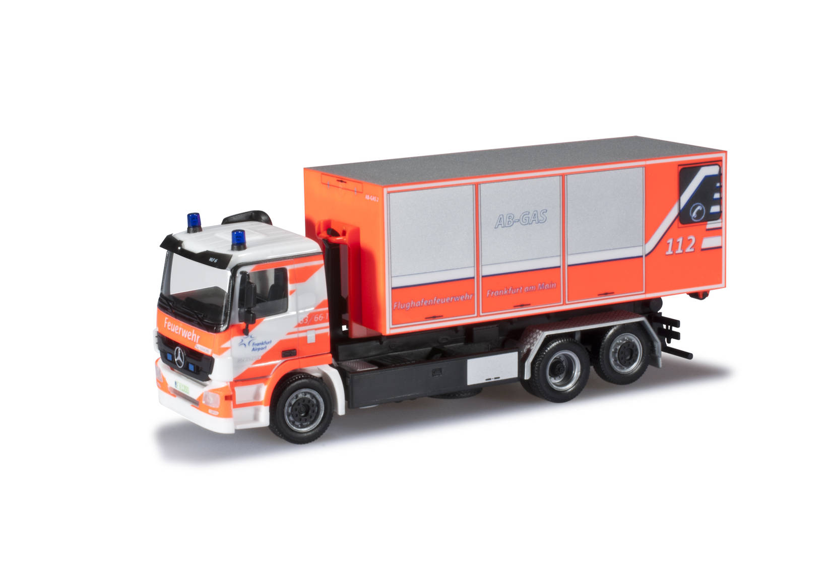 Mercedes-Benz Actros M Wechsellader-LKW "Flughafenfeuerwehr Frankfurt am Main"