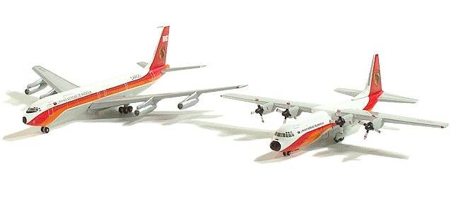Angola Cargo set Boeing 707-300F and Lockheed Hercules L-100-30