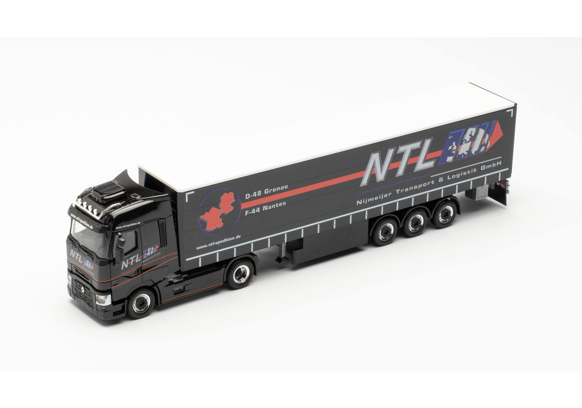 Renault T curtain canvas semitrailer "Nijmeijer NTL GmbH"