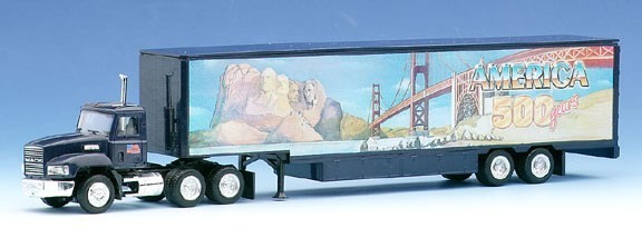 Mack Moving van suitcase saddle train 3A/2A 500 years of America