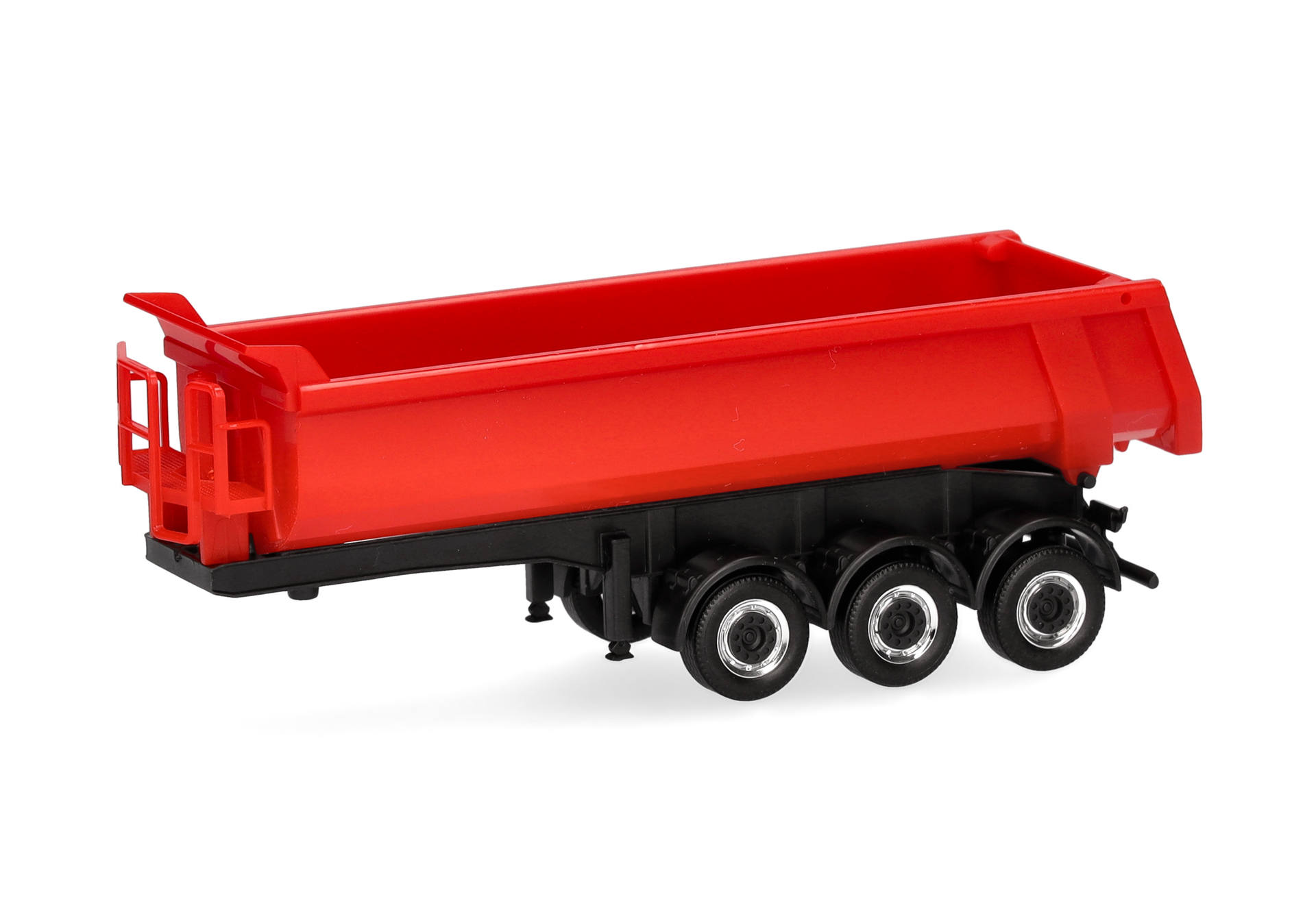 Tipper trailer 3axles, red