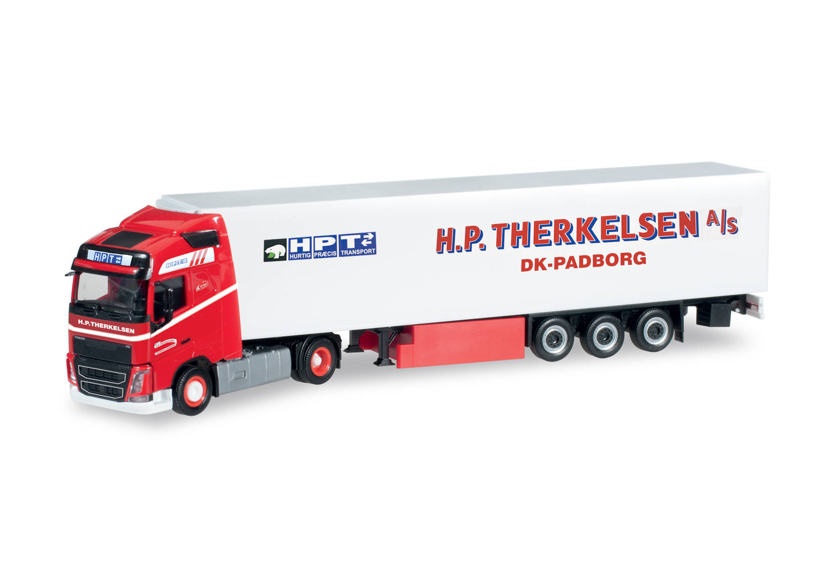 Volvo FH GL refrigerated semitrailer "H.P. Therkelsen" (DK)