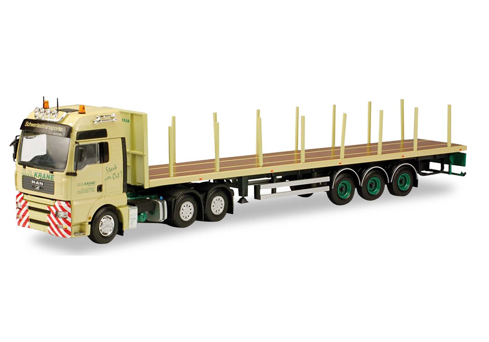 MAN TGX XXL stake trailer "H.N.Krane"