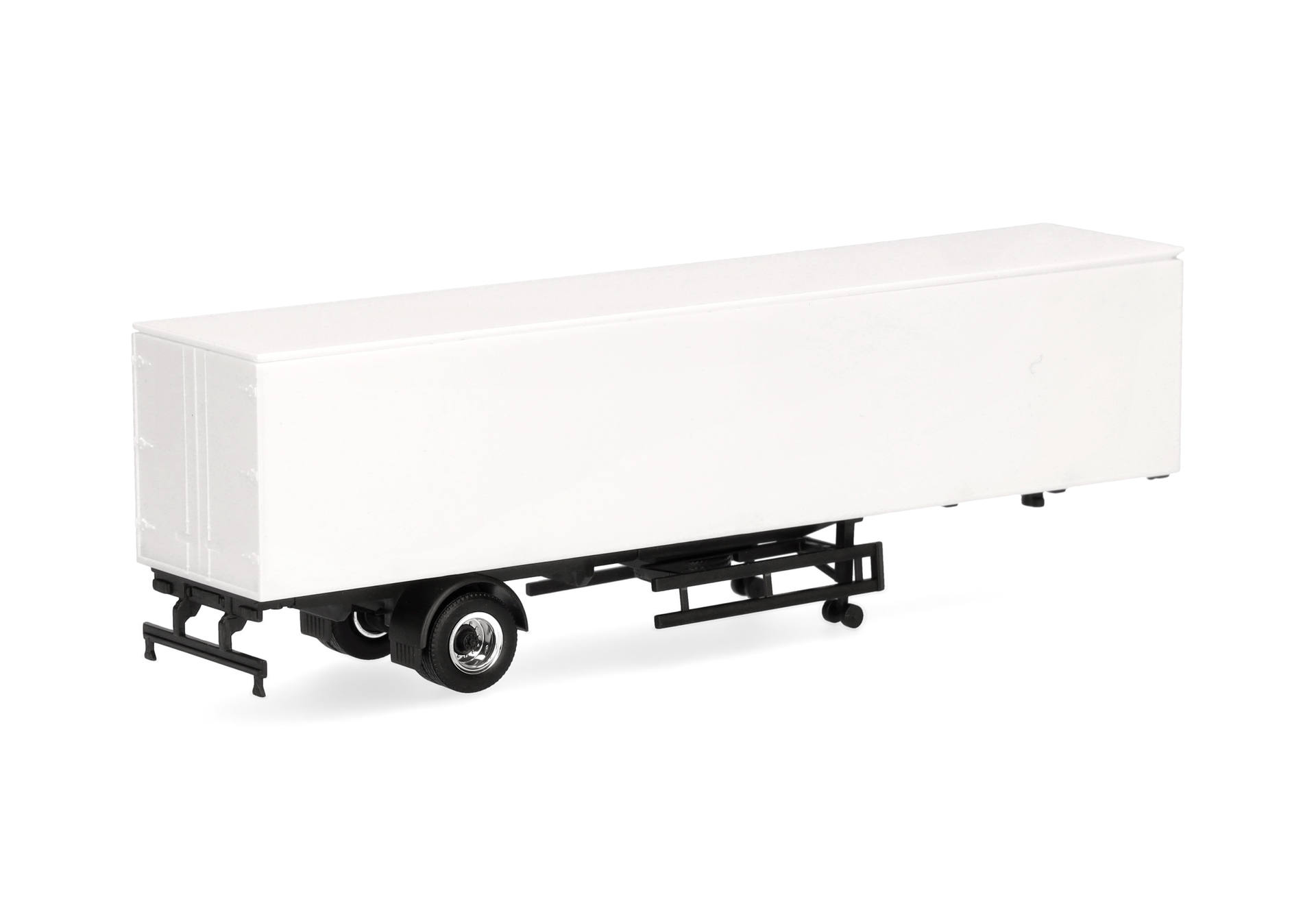 Box trailer 1axles, white
