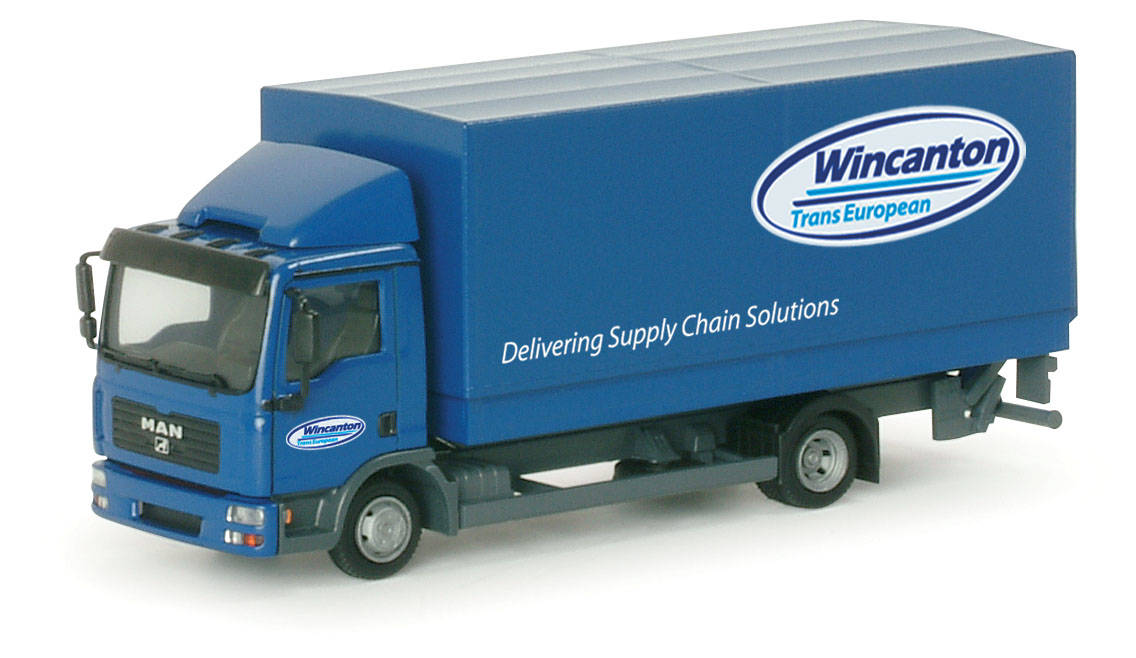 MAN TGL canvas trailer "Wincanton"
