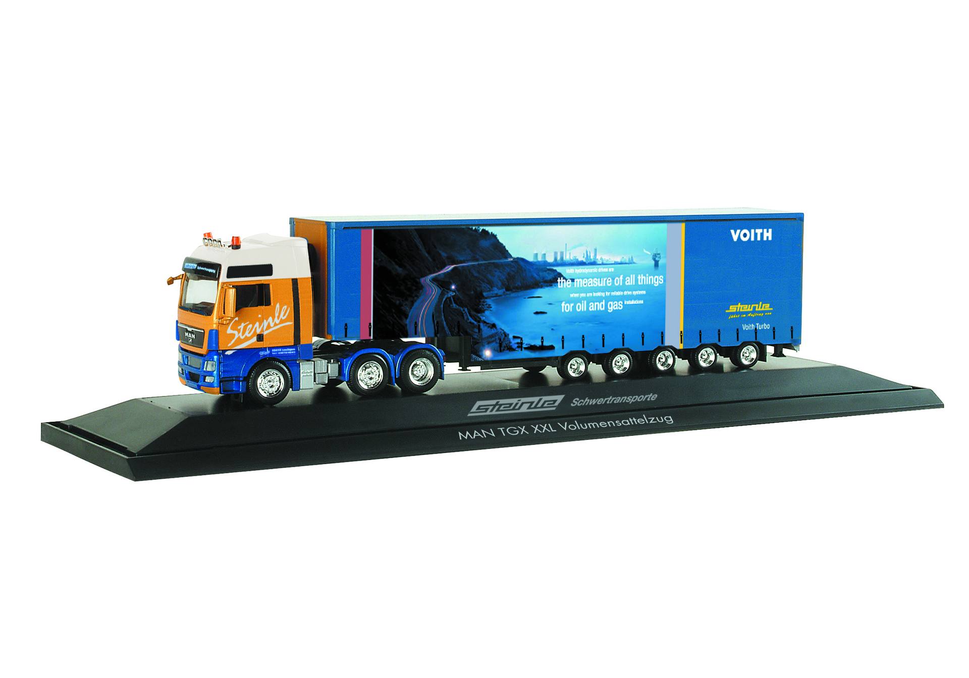 MAN TGX XXL Volumen-Sattelzug "Steinle/Voith"