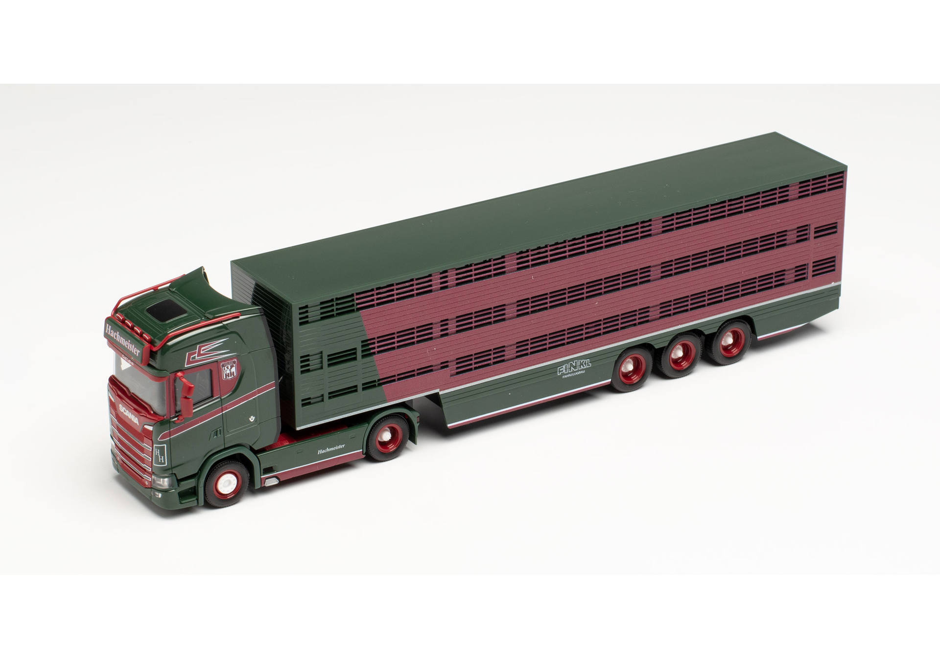Scania CS 20 HD cattle carrier semitrailer „Hachmeister“